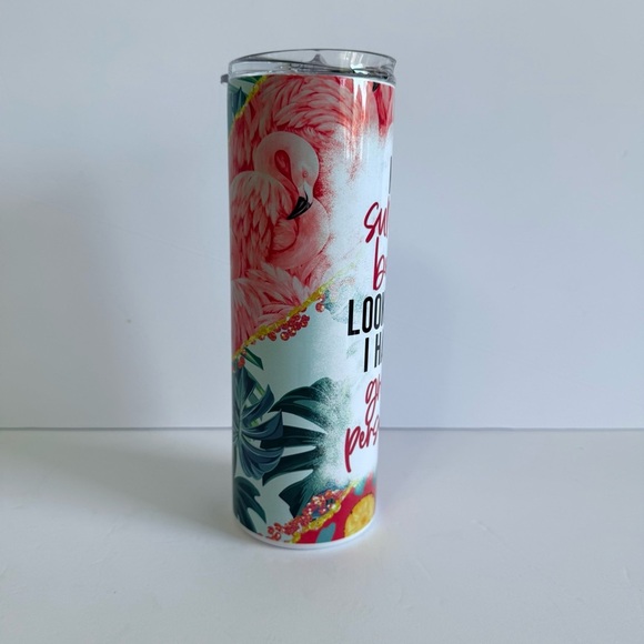 Funny Summer Body 20oz Skinny Tumbler - Picture 3 of 4